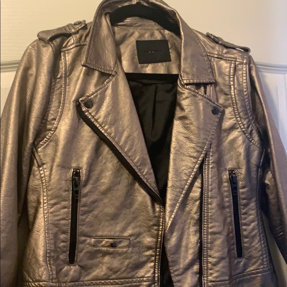 Blank NYC moto jacket ! Metallic. Never worn